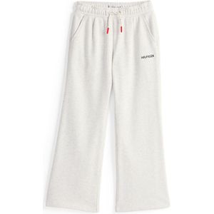 TOMMY HILFIGER - Broek - Grijs Gemêleerd - Sweatstof - Wide Leg