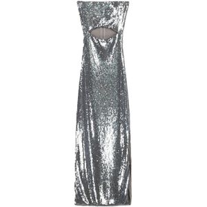 Bershka Jurk  zilver