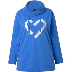 Ulla Popken Sweatshirt  blauw / zilver