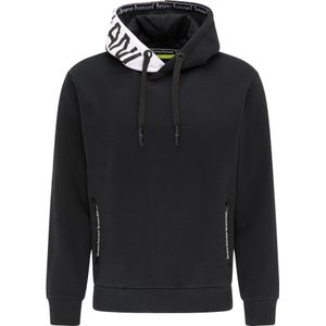 Bruno Banani Sweatshirt 'Reed'  zwart / wit