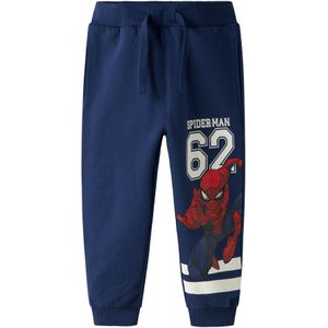 NAME IT Broek 'NMMADAM SPIDER'  nachtblauw / donkerrood / wit