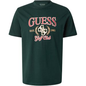 GUESS Shirt  beige / donkergroen / rood / wit