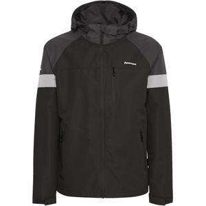 North Bend Functionele jas 'Tompkins'  grijs / antraciet / zwart / wit