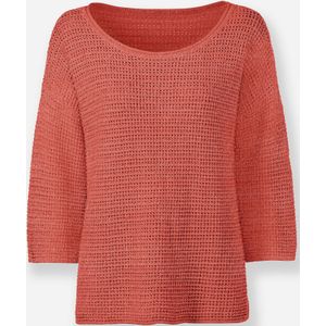 Gebreide Trui - Terra - 47% Katoen - 28% Linnen - 20% Polyester - 5% Gemetalliseerde Vezels