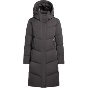 khujo Wintermantel 'Graya2'  donkergrijs
