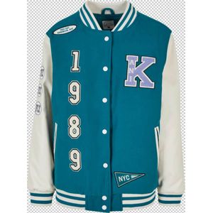 Karl Kani Tussenjas  petrol / wit