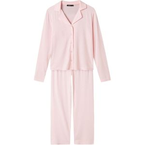 Pointelle - Pyjamaset - Lange Mouwen - Knoopsluiting - Elastische Taille