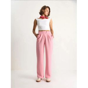 Bianco Lucci Bandplooibroek  oudroze