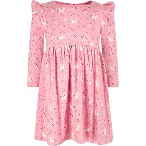 happy girls Jurk  bruin / aubergine / orchidee / wit