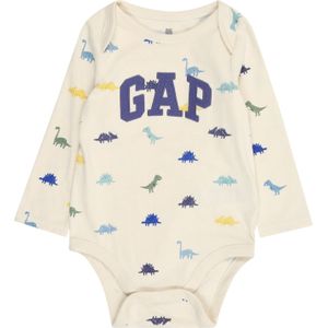 GAP Rompertje/body  ecru / blauw / navy / geel