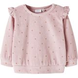 Velours - Sweatshirt - Fluweel - Lange Mouwen - Ronde Hals - All-over Glitterprint