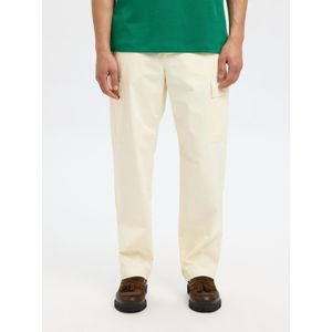 SELECTED Cargobroek  ecru