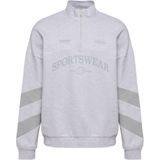 Hummel - Sweatshirt - Grijs - Halve Rits - Losse Pasvorm