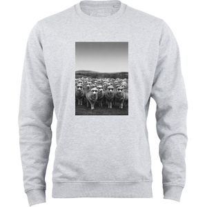 Cotton Prime Sweatshirt 'Schafe'  donkergrijs / grijs gemêleerd / zwart / offwhite