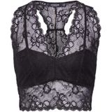 SOAKED IN LUXURY - Dolly - Blouseshirt - Zwart - Mouwloos - Aansluitende Pasvorm