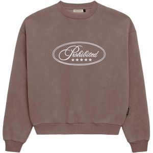 Prohibited Sweatshirt 'Five-Star'  donkergrijs / wit