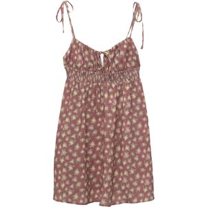 Pull&Bear Zomerjurk  olijfgroen / bourgogne / wit