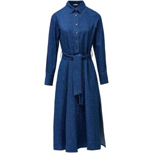 Salsa Jeans Jurk  blauw gemêleerd