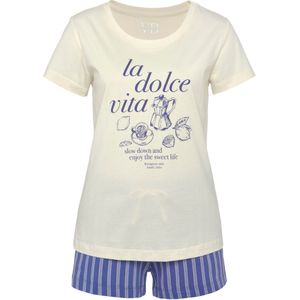 VIVANCE Pyjama  blauw / lichtblauw