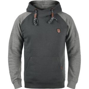 INDICODE JEANS Sweatshirt 'Toney'  donkergrijs / grijs gemêleerd