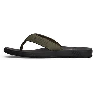 TOMMY HILFIGER Teenslippers  groen / zwart