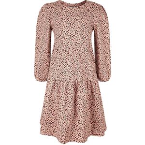 happy girls Jurk  bruin / pink / wit