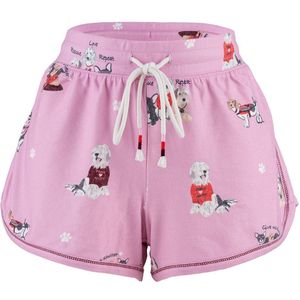 PJ Salvage Pyjamabroek 'Rescues My Favorite Breed'  gemengde kleuren / oudroze