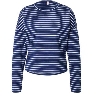 Blutsgeschwister Shirt 'Stereo'  donkerblauw / wit