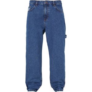 Karl Kani Cargojeans  blauw denim / wit