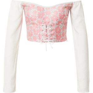 Katy Perry exclusive for ABOUT YOU Blouse 'Kim'  rosa / natuurwit