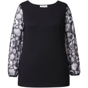 MIAMODA Shirt  zwart / wit