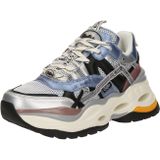 BUFFALO Sneakers laag 'Triplet Hollow'  lichtblauw / zwart / zilver / wit