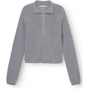 rethinkit studios Gebreid vest 'Keep Me'  donkergrijs