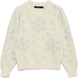 VERO MODA - VMNEWSNOWYFROST - Trui - Sand - Lange Mouw - Gerecycled Materiaal