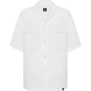 Boggi Milano Overhemd 'Camp'  navy / wit
