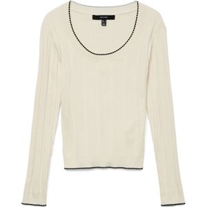Vmnina - Gebreide Pullover - U-Hals - Lange Mouwen - Regular Fit