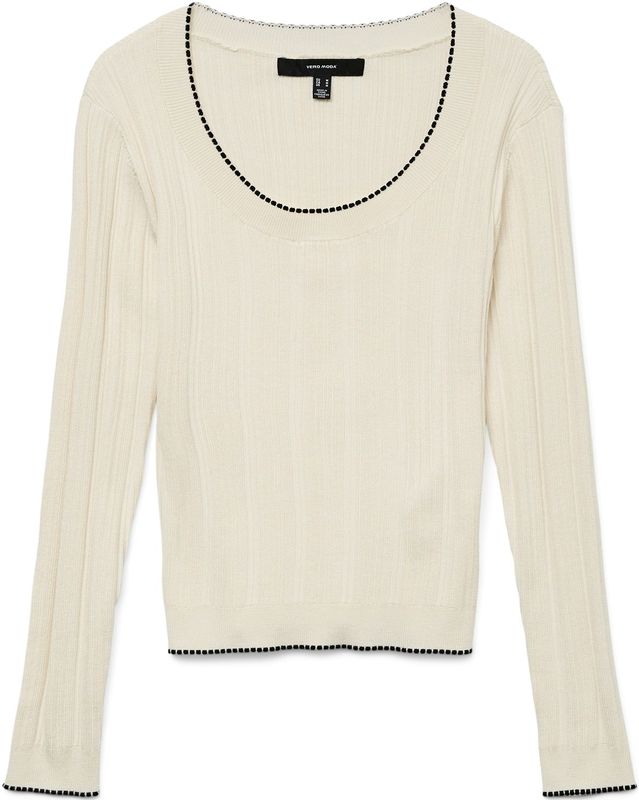 Vmnina - Gebreide Pullover - U-Hals - Lange Mouwen - Regular Fit