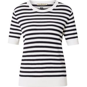 Smith&Soul - Trui - Navy/Wit - Knitwear - Ronde Hals - Gestreept