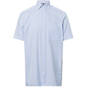 Andrew James Overhemd  lichtblauw / wit