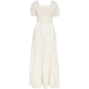 Usha Jurk  grijs / groen / wit