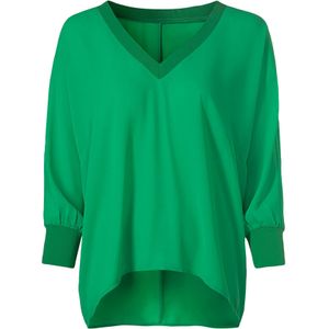 Blouse - Grasgroen - 100% Polyester - Lange Mouwen