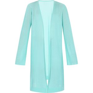 IZIA Gebreid vest  turquoise