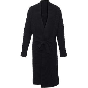 aleva Gebreid vest  zwart