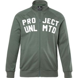 JAY-PI Sweatvest  kaki / wit