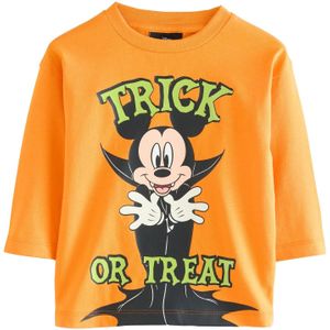 Next - Shirt - Beige - Jersey - Ronde Hals - Driekwart Mouw