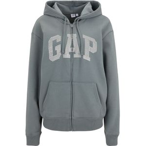 Gap Tall Sweatvest 'HERITAGE'  grijs / wit