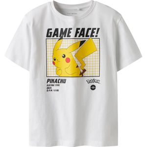TWO SOON Shirt 'Pokémon'  geel / rood / zwart / wit
