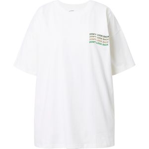 Studio Untold Oversized shirt  donkergroen / poederroze / zwart / offwhite