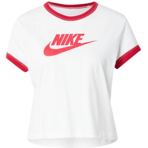 Nike Sportswear Shirt 'RINGER'  rood / wit