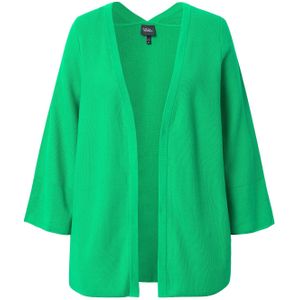 Ulla Popken Gebreid vest  limoen